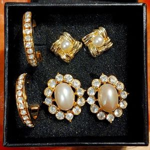 Unmarked Lot of vintage earrings